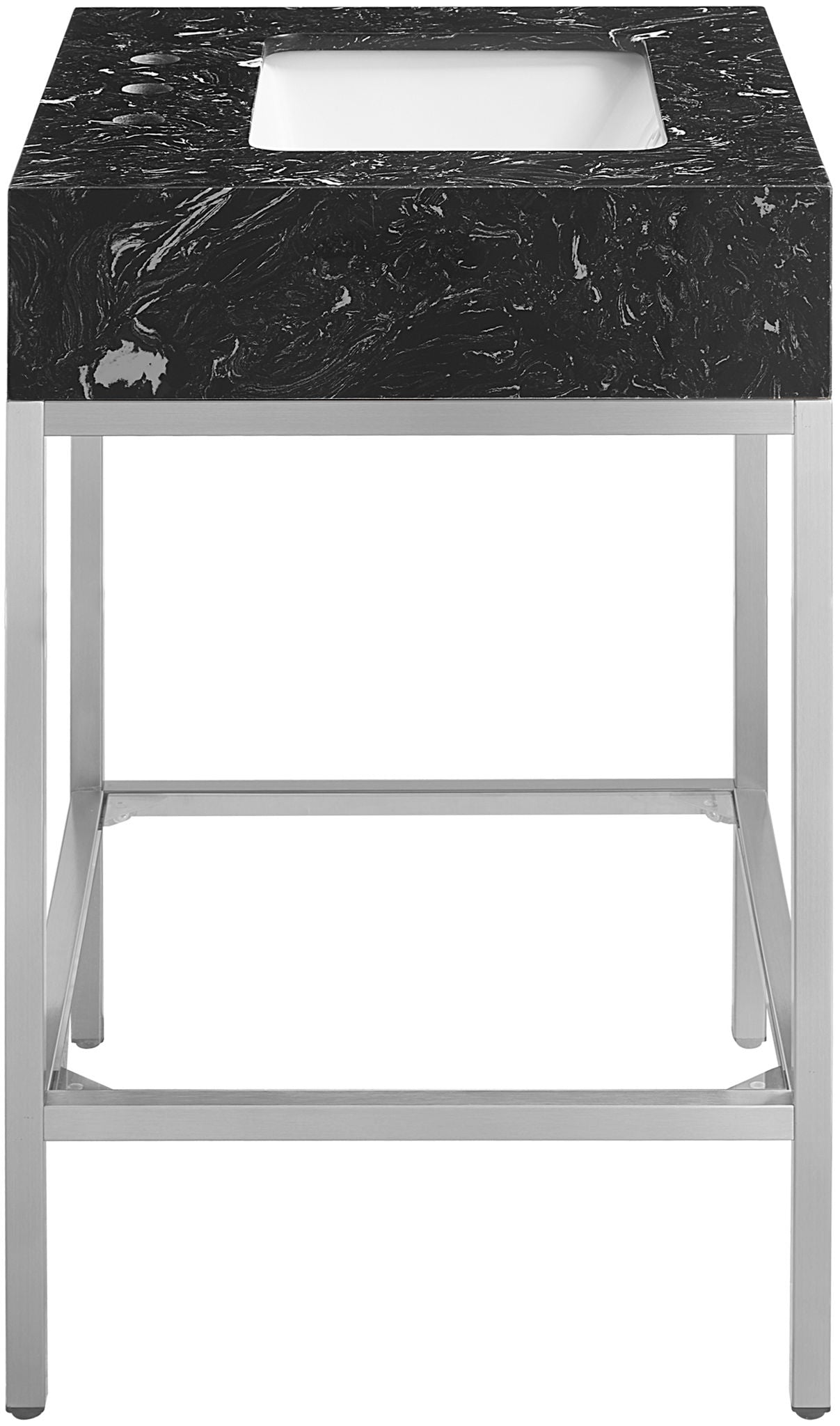 Marmo - Engineered Marble Bathroom Vanity With Chrome Base - Urban Living Furniture (Los Angeles, CA)