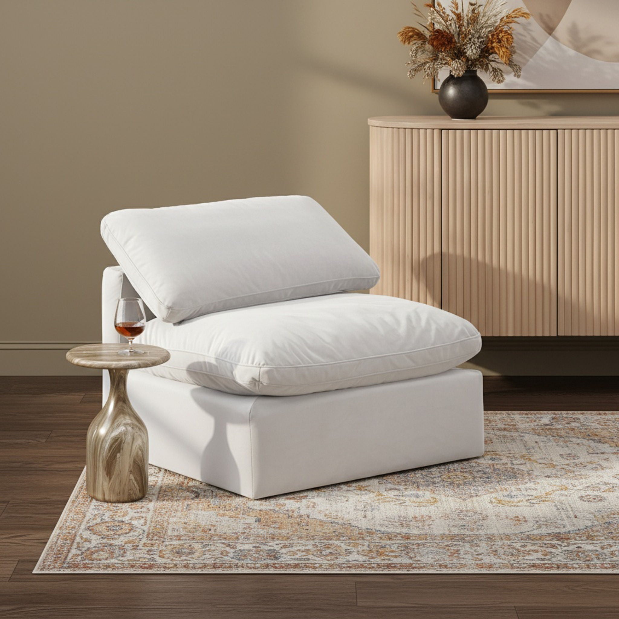 Indulge - Velvet Armless Chair - Urban Living Furniture (Los Angeles, CA)