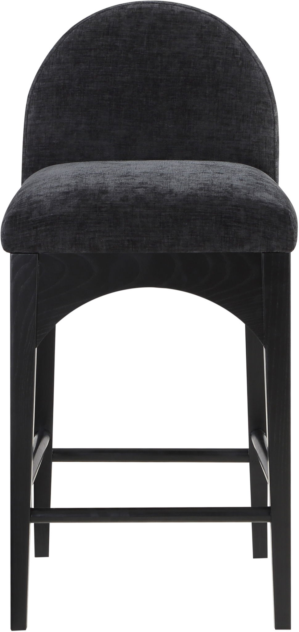 Waldorf - Chenille Stool With Black Legs - Urban Living Furniture (Los Angeles, CA)