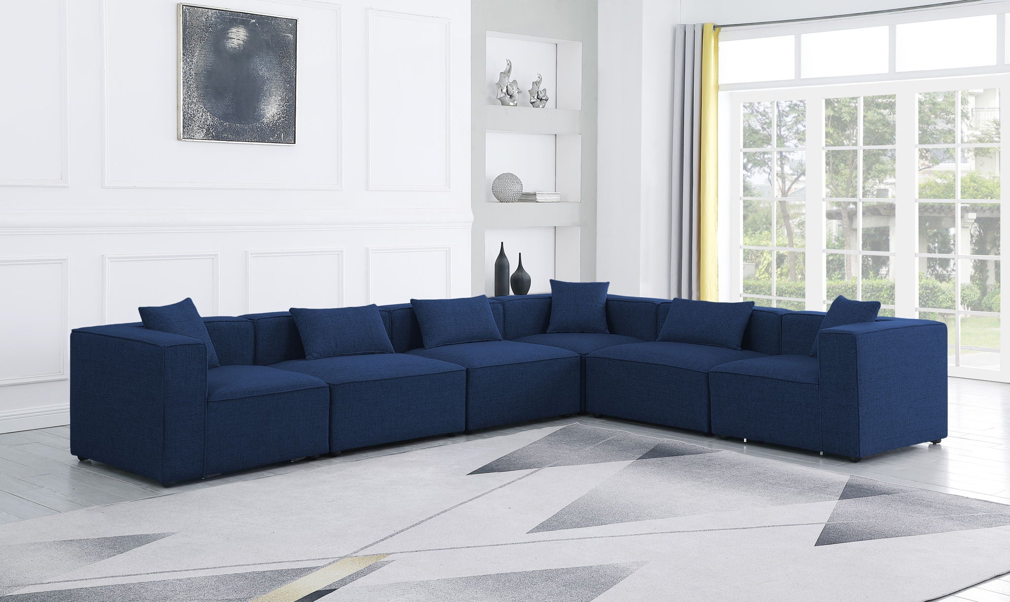 Cube - Linen 6 Piece Modular Corner Sectional - Urban Living Furniture (Los Angeles, CA)