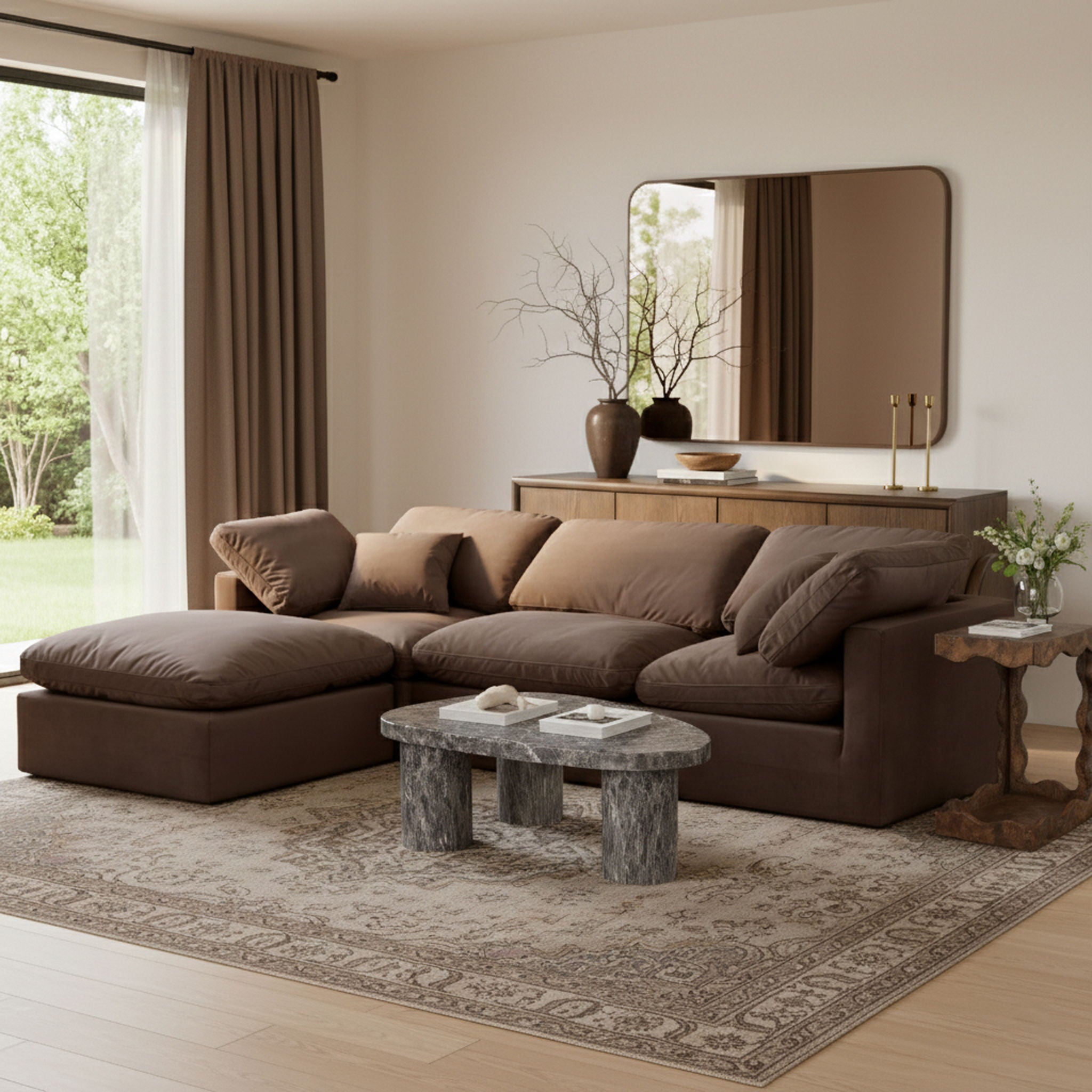 Indulge - Velvet 4 Piece Modular Sectional With Chaise - Urban Living Furniture (Los Angeles, CA)