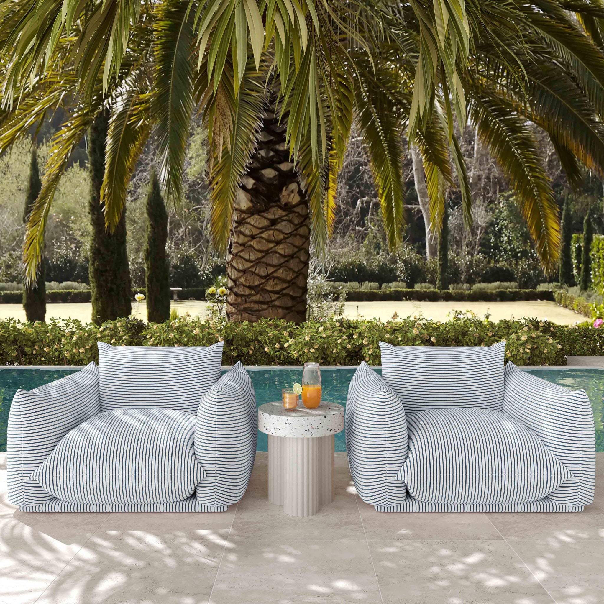 Saint Tropez - Stuffed Outdoor Armchair - Urban Living Furniture (Los Angeles, CA)