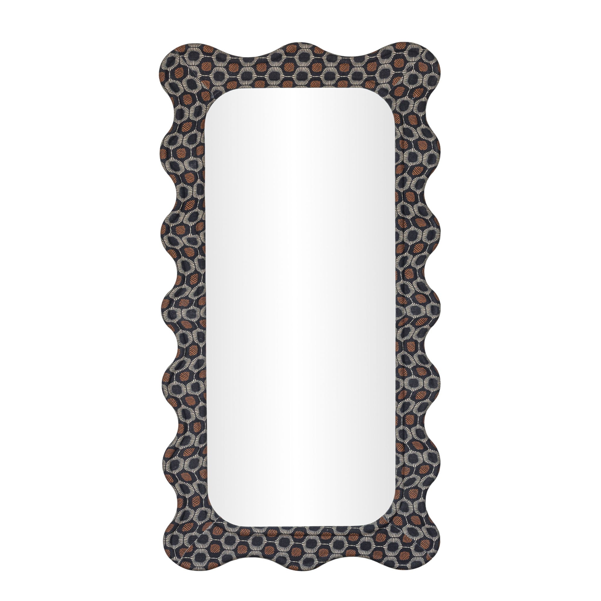 Charlene - 39" x 75" Squiggle Wall Mirror - Biologic Print - Urban Living Furniture (Los Angeles, CA)