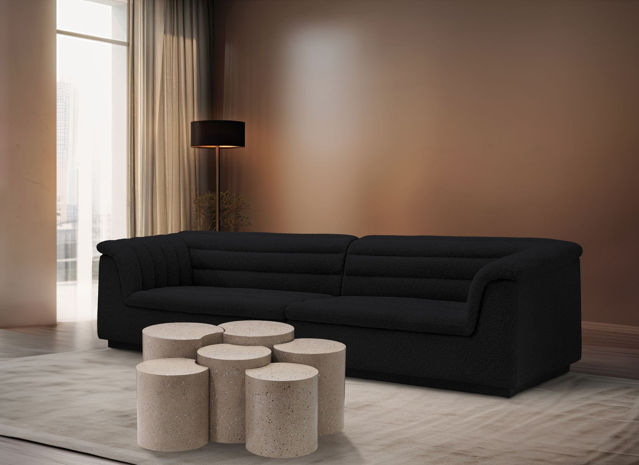 Dimple - 20" 6 Piece Modular Coffee Table - Terazzo Finish - Urban Living Furniture (Los Angeles, CA)