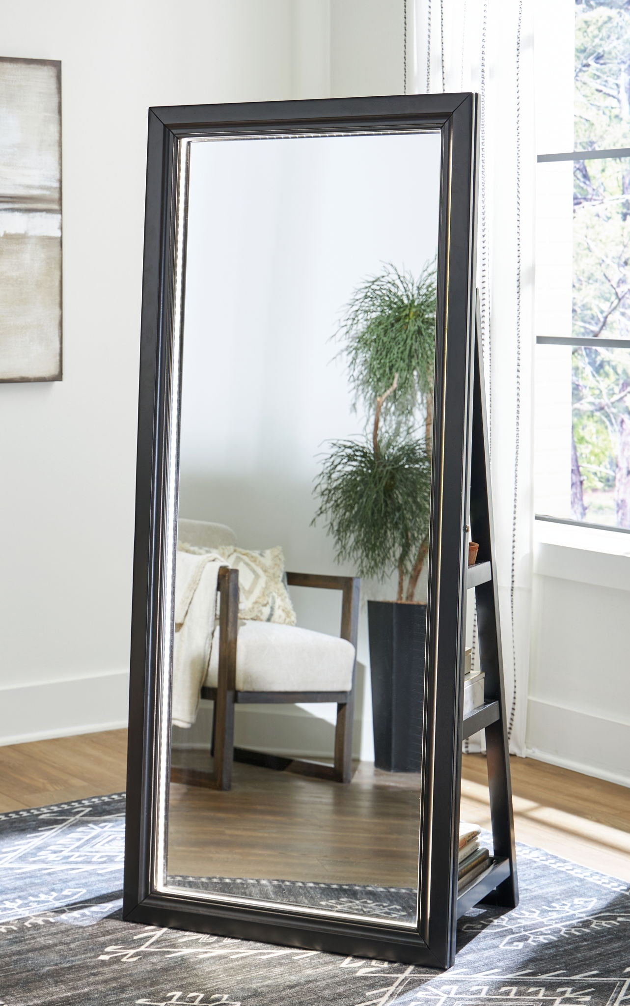 Evesen - Floor Standing Mirror/Storage - Urban Living Furniture (Los Angeles, CA)