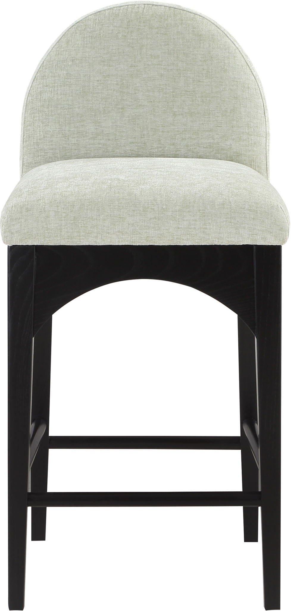 Waldorf - Chenille Stool With Black Legs - Urban Living Furniture (Los Angeles, CA)