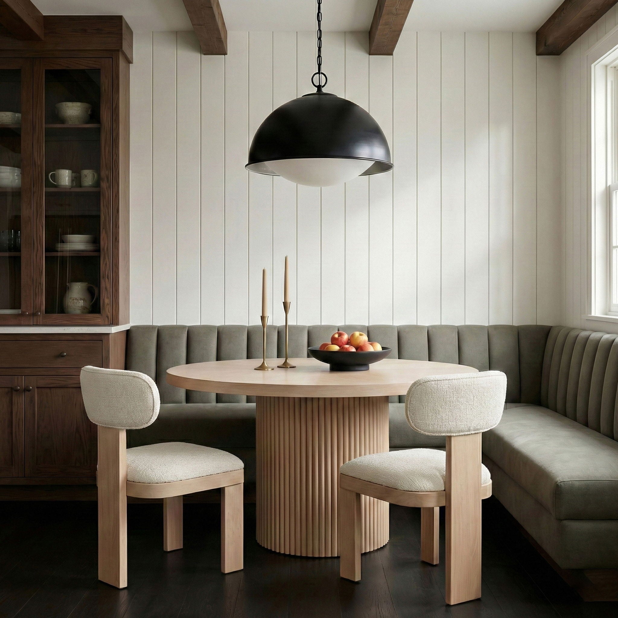 Timbra - Linen Textured Fabric Upholstered Dining Chair (Set of 2) - Natural Base