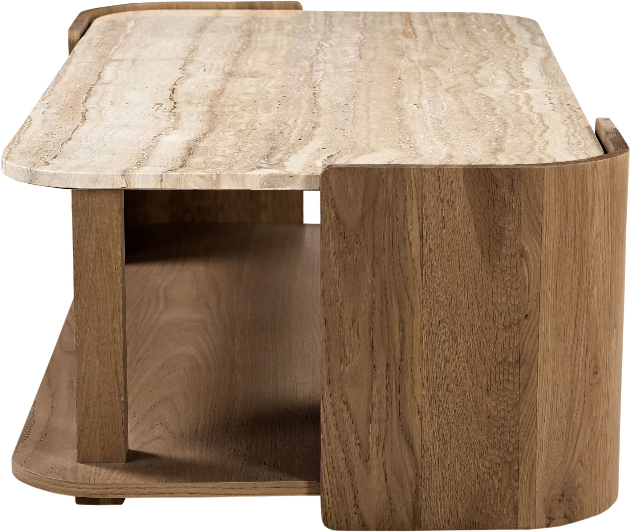 Calabria - Marble And Oak Wood Table - Urban Living Furniture (Los Angeles, CA)