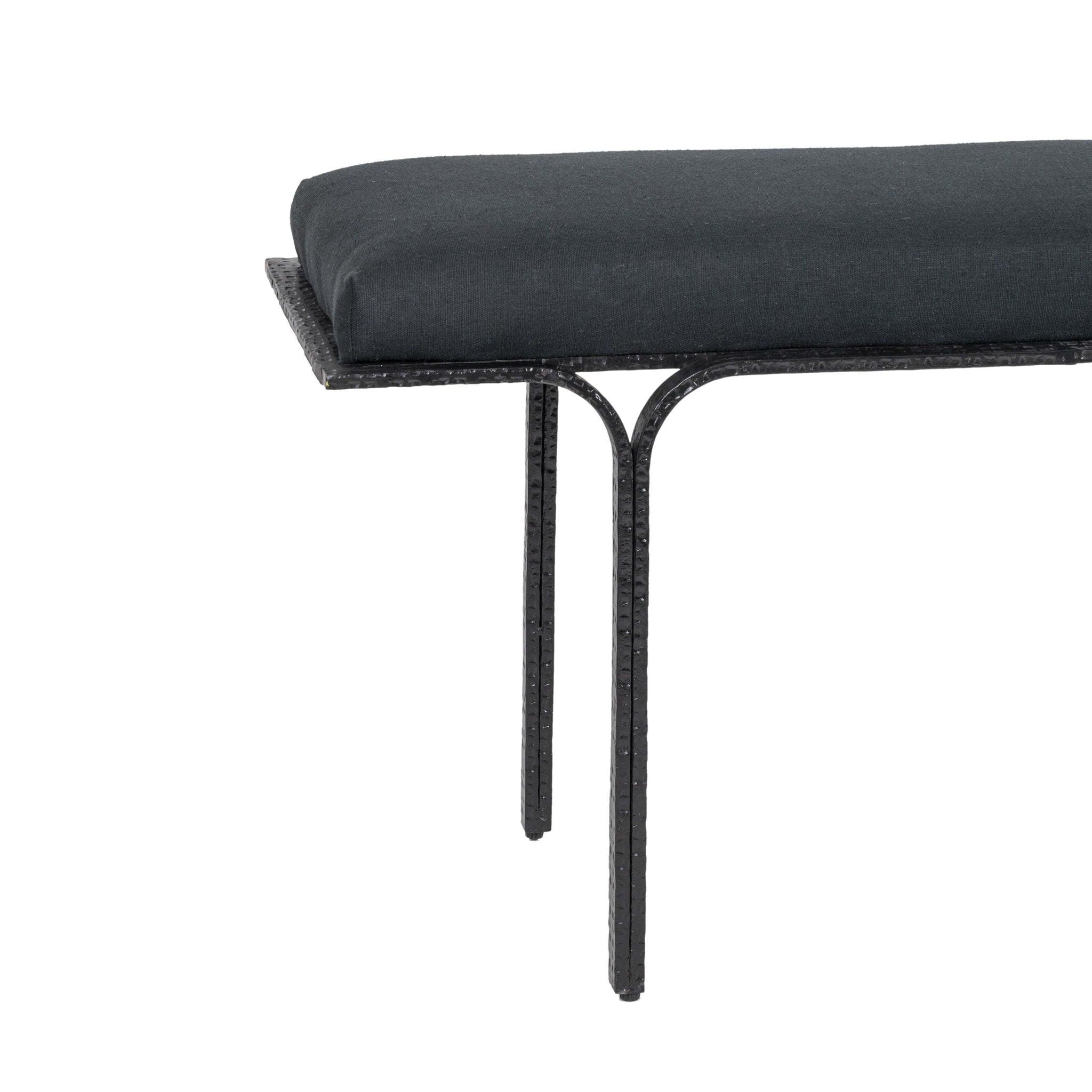 Bryn - Linen Bench - Black - Urban Living Furniture (Los Angeles, CA)