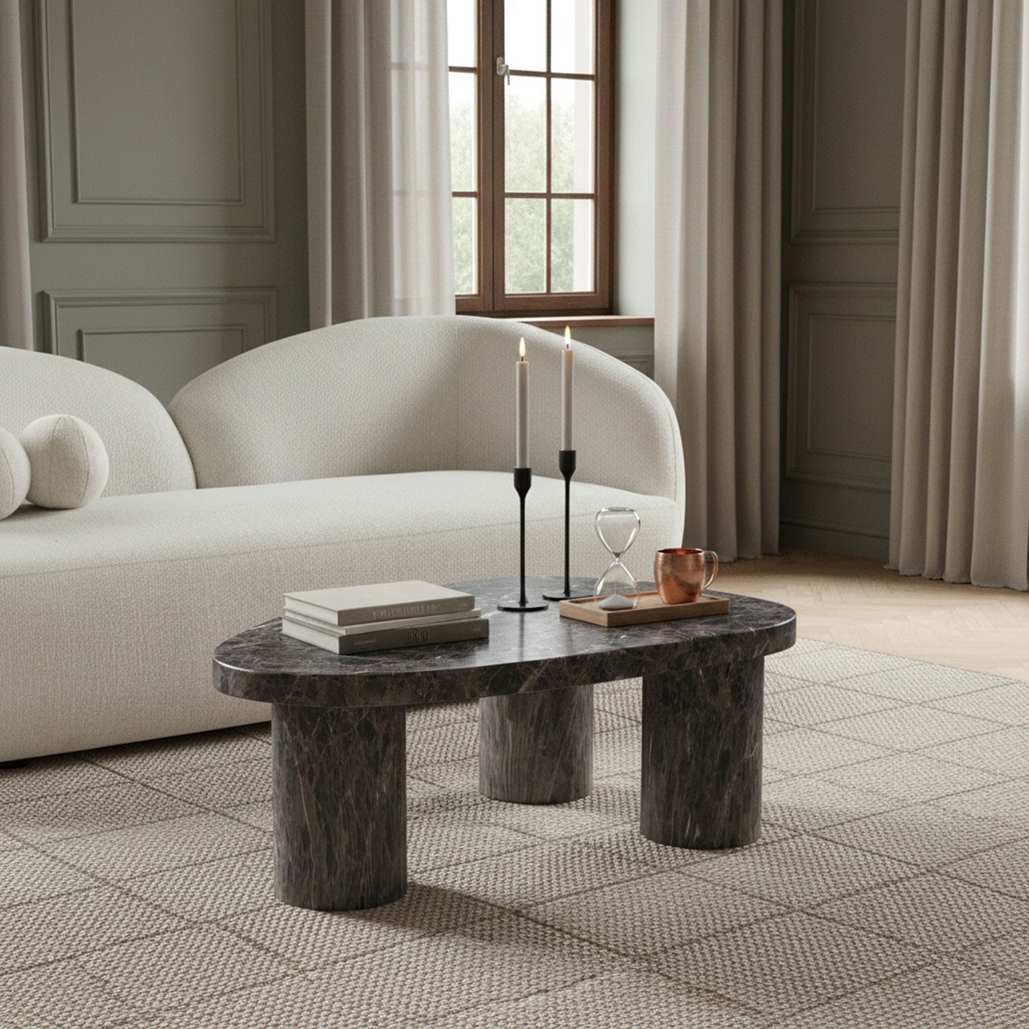 Teramo - Concrete Indoor / Outdoor Coffee Table - Urban Living Furniture (Los Angeles, CA)