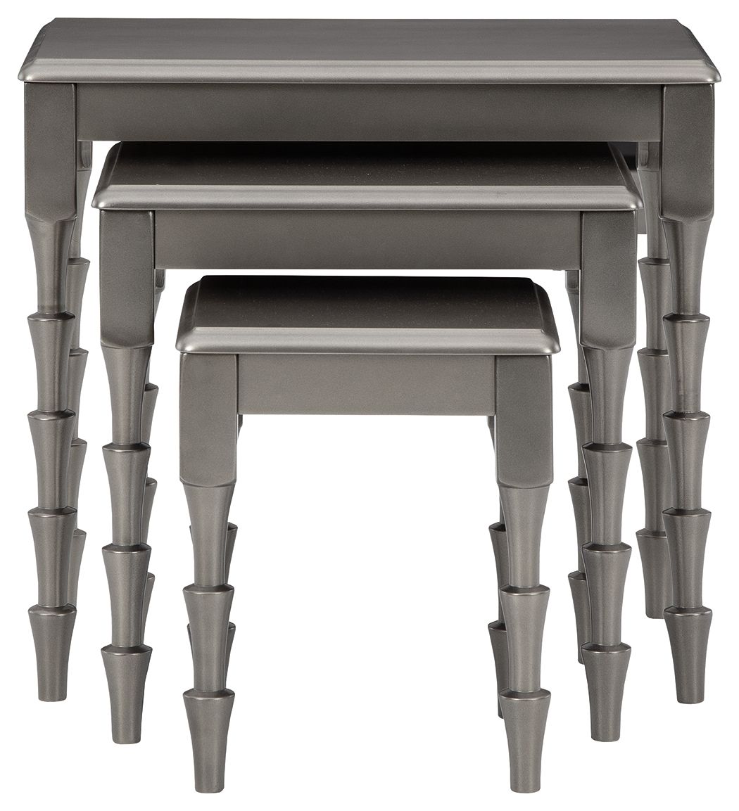 Larkendale - Metallic Gray - Accent Table Set (Set of 3) - Urban Living Furniture (Los Angeles, CA)