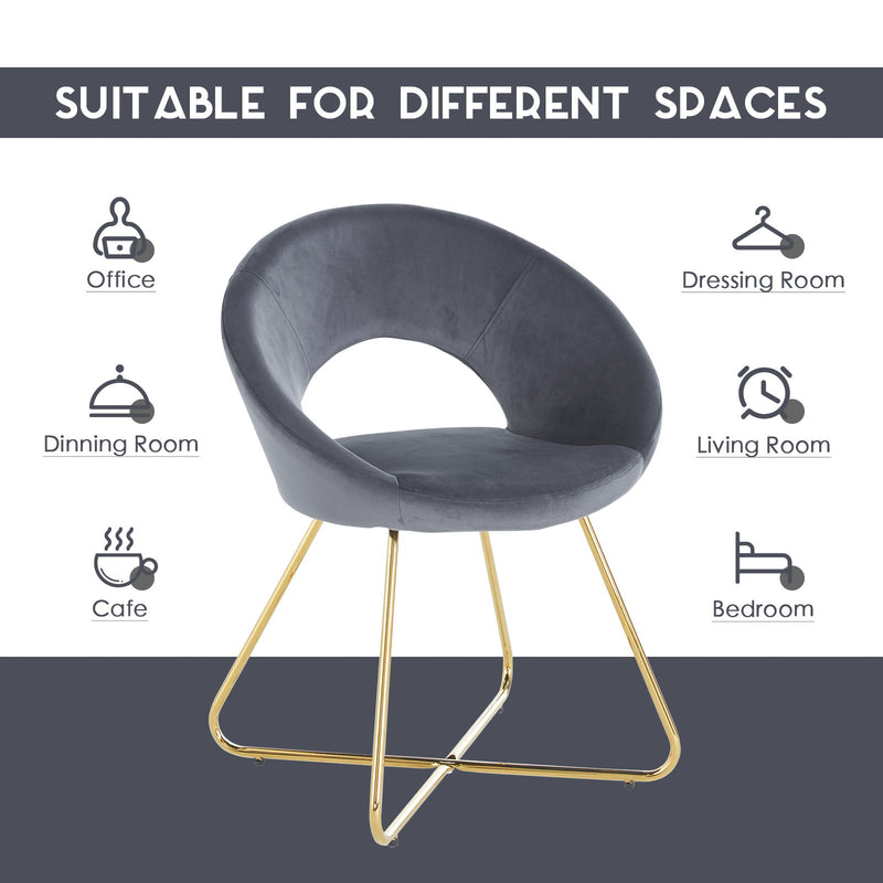 Modern Accent Velvet Lounge Chair