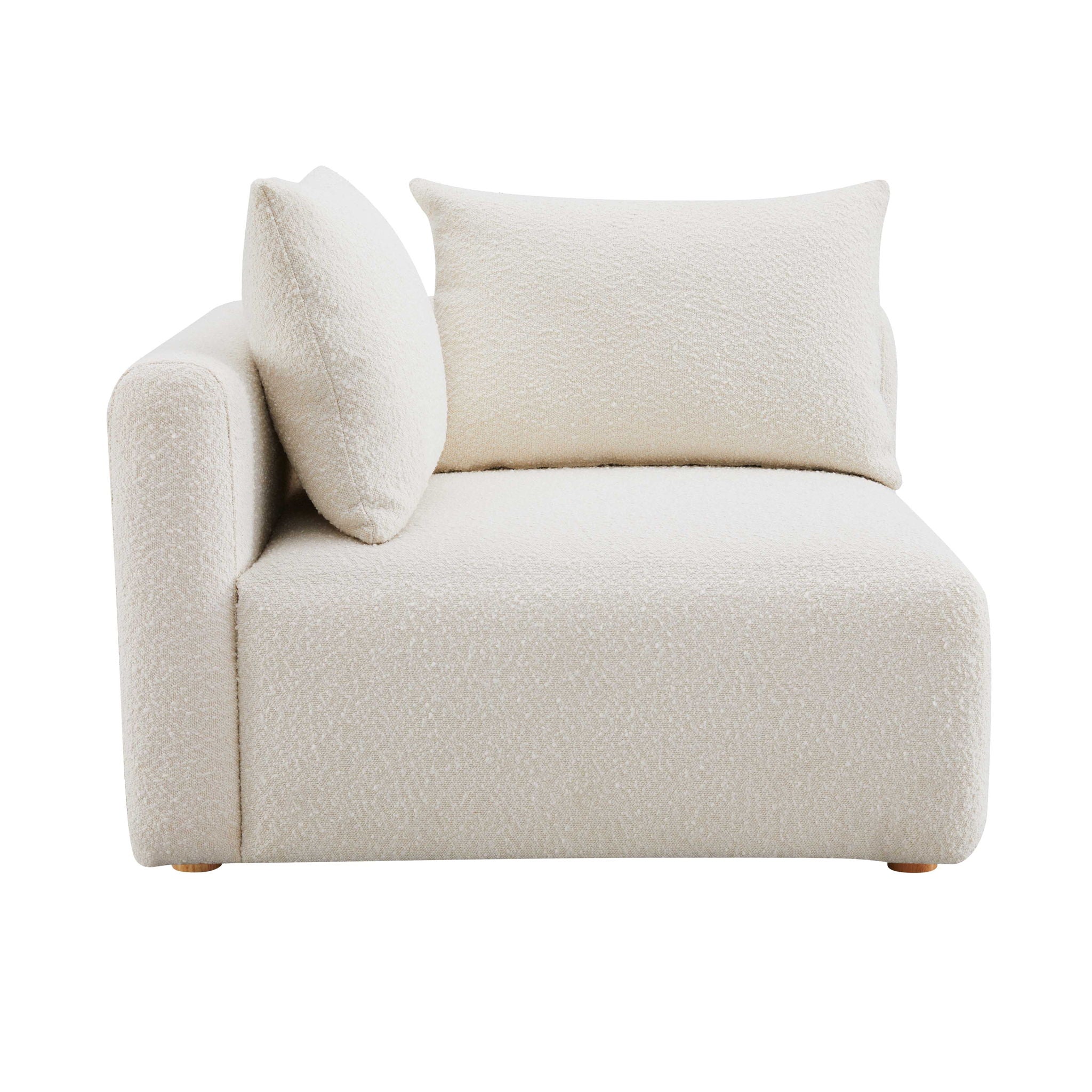 Hangover - Boucle Modular Corner Chair - Cream - Urban Living Furniture (Los Angeles, CA)