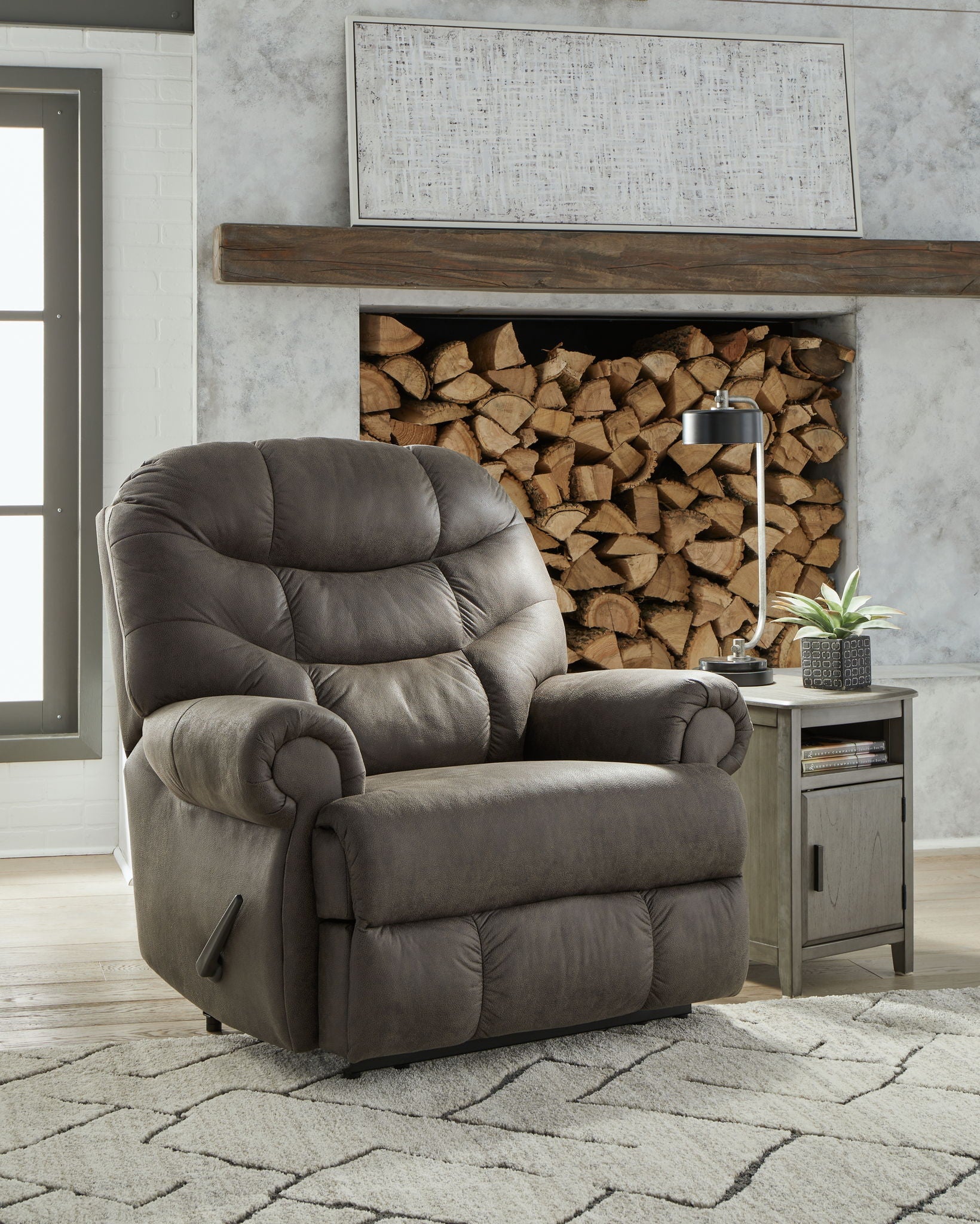 Camera Time - Gunmetal - Zero Wall Recliner - Urban Living Furniture (Los Angeles, CA)