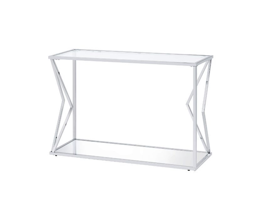 Virtue - Sofa Table - Clear Glass & Chrome Finish - Urban Living Furniture (Los Angeles, CA)
