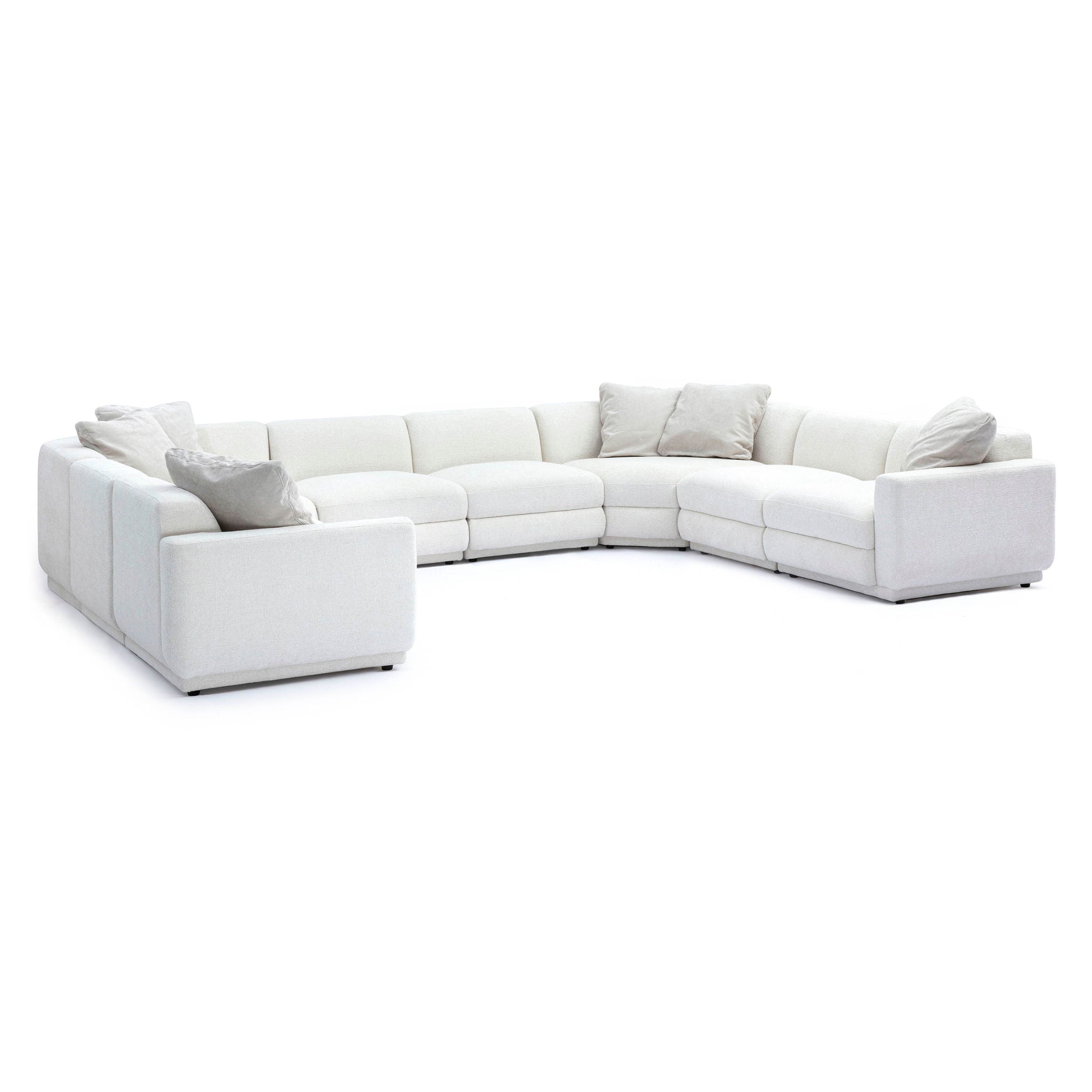 Perry - Modular Large U-Sectional - Cream