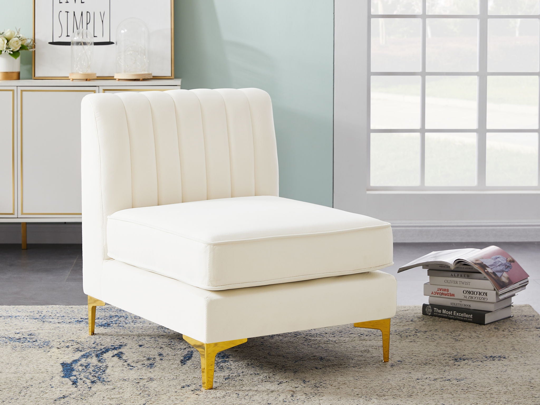 Alina - Armless Chair - Urban Living Furniture (Los Angeles, CA)