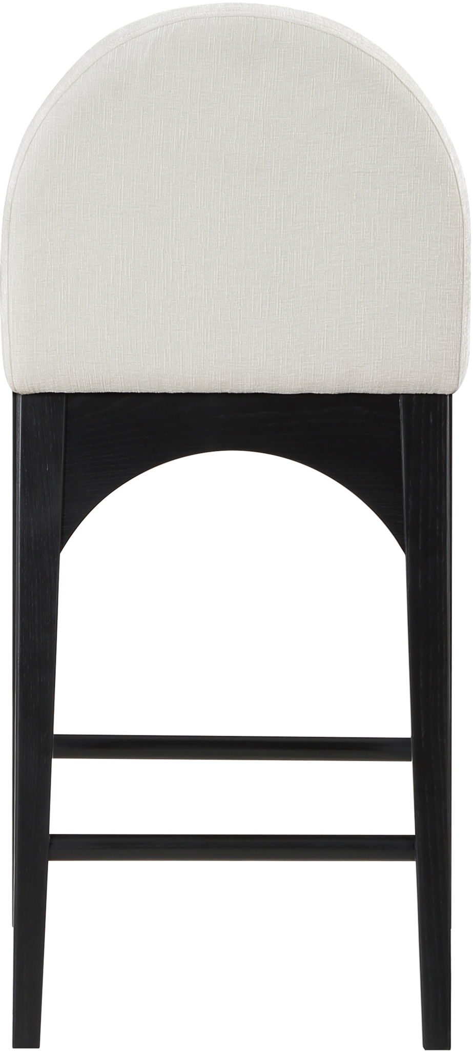 Waldorf - Chenille Stool With Black Legs - Urban Living Furniture (Los Angeles, CA)