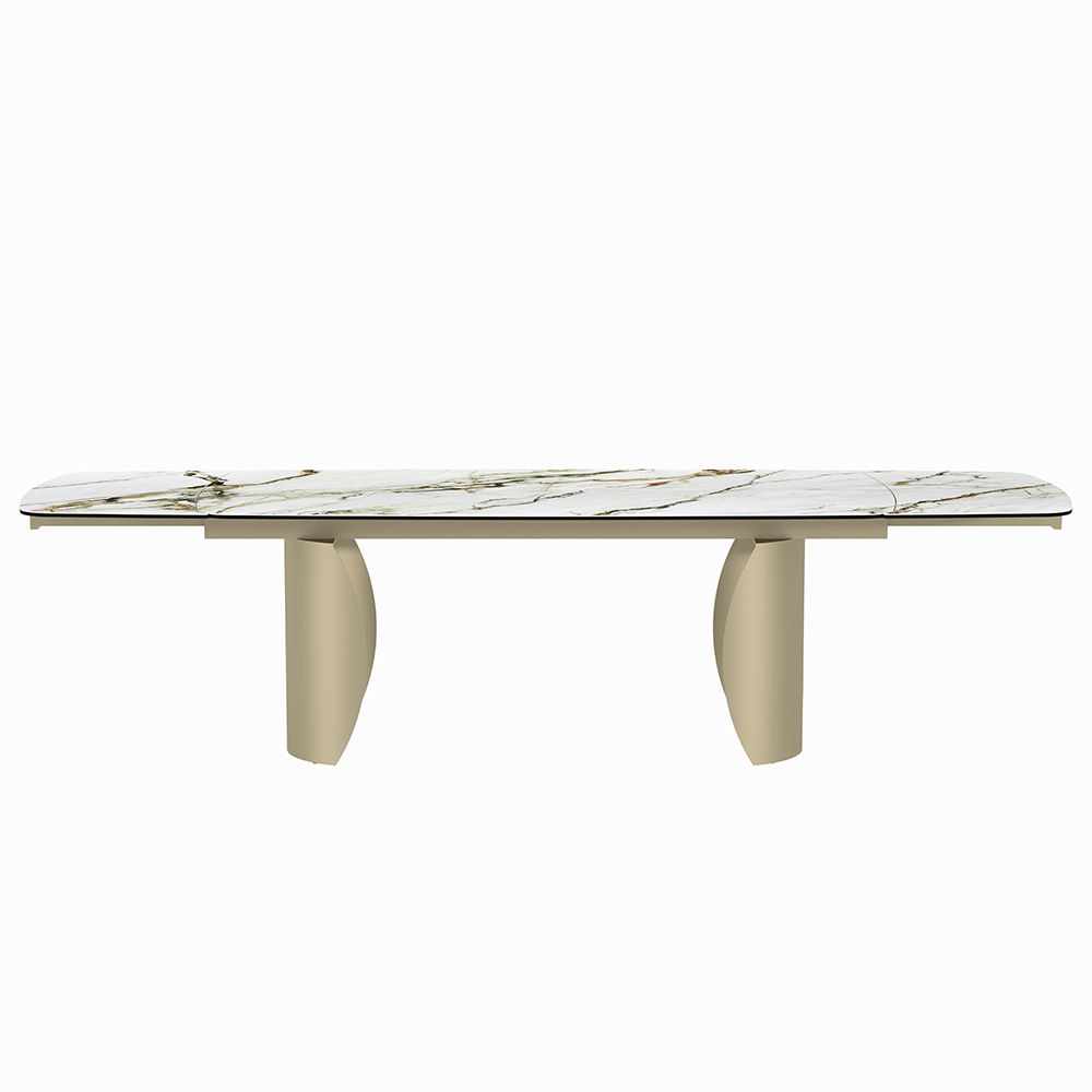 Cora - Dining Table - Ceramic Top & Golden Champange Finish - Urban Living Furniture (Los Angeles, CA)
