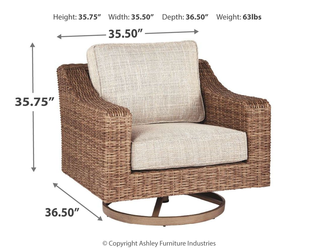 Beachcroft - Swivel Lounge Chair - Urban Living Furniture (Los Angeles, CA)