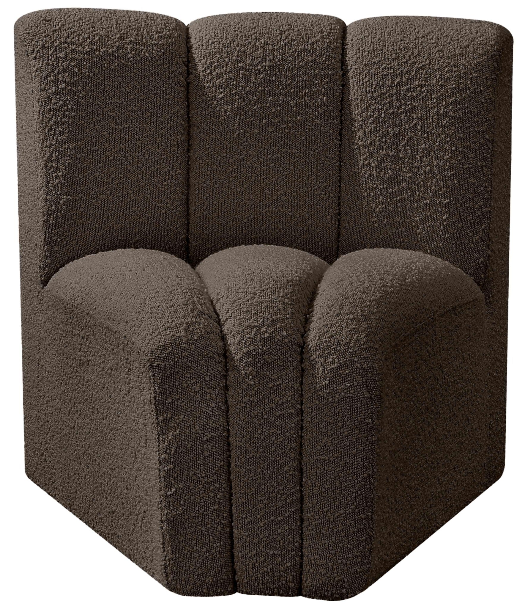 Arc - Boucle Fabric Curved Corner Chair - Urban Living Furniture (Los Angeles, CA)