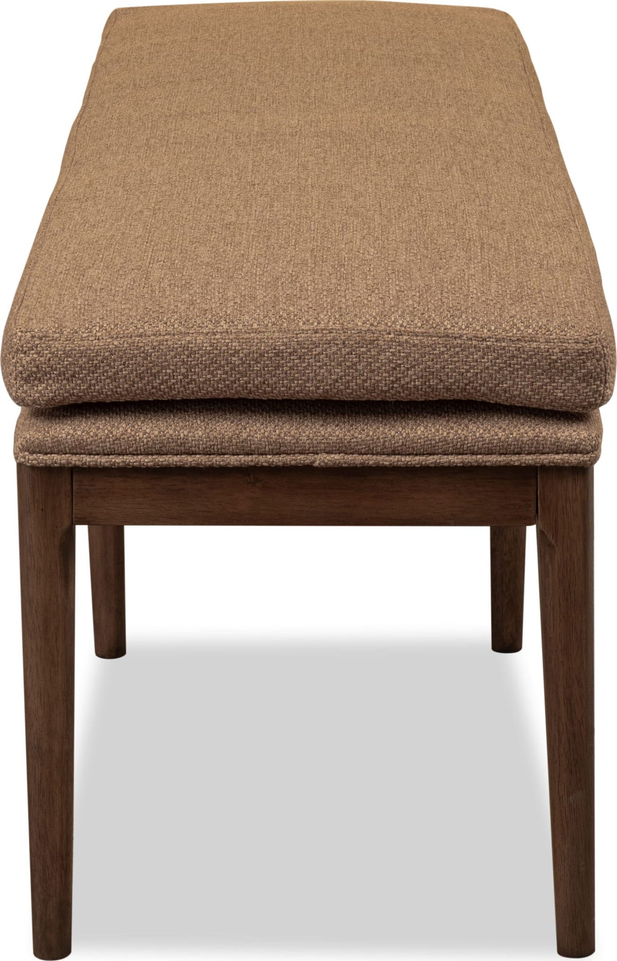 Carlisle - Upholstered Bench - Light Brown / Pecan Pie