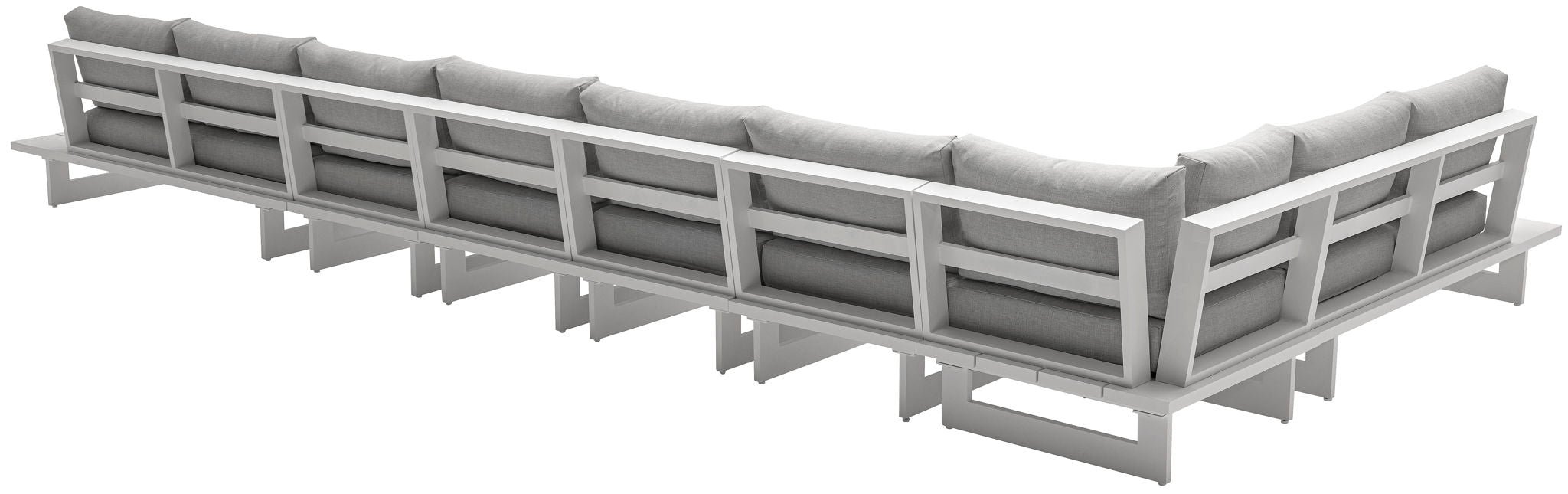 Maldives - 7 Piece Water Resistant Outdoor Patio Modular Sectional With White Base - Urban Living Furniture (Los Angeles, CA)