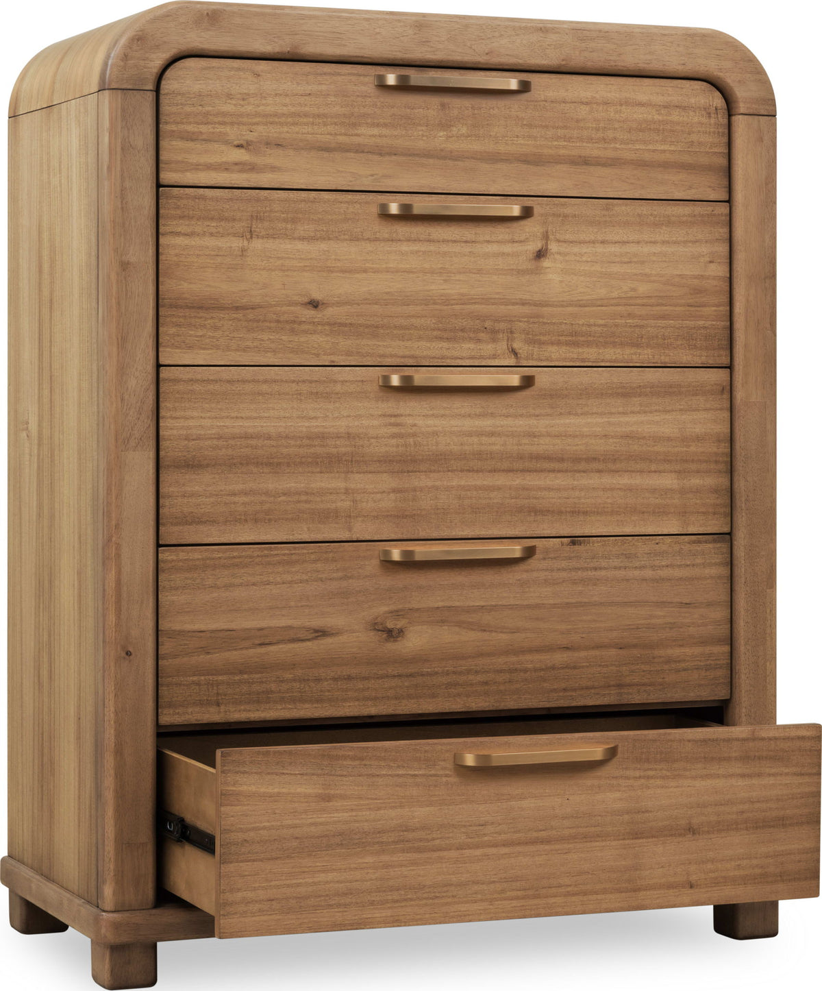 Kione - Five Drawer Acacia Wood Chest - Lioness