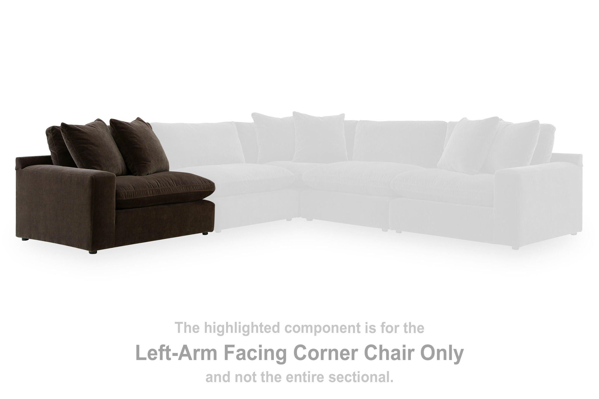 Maxton Heights - LAF Corner Chair - Bittersweet - Urban Living Furniture (Los Angeles, CA)