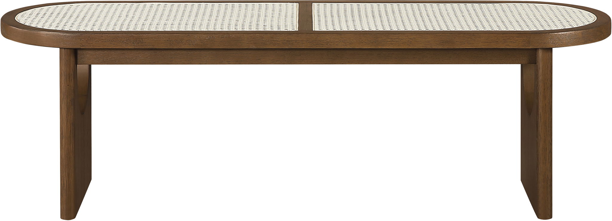 Canovia - Solid Wood And Faux Cane Bench - Urban Living Furniture (Los Angeles, CA)
