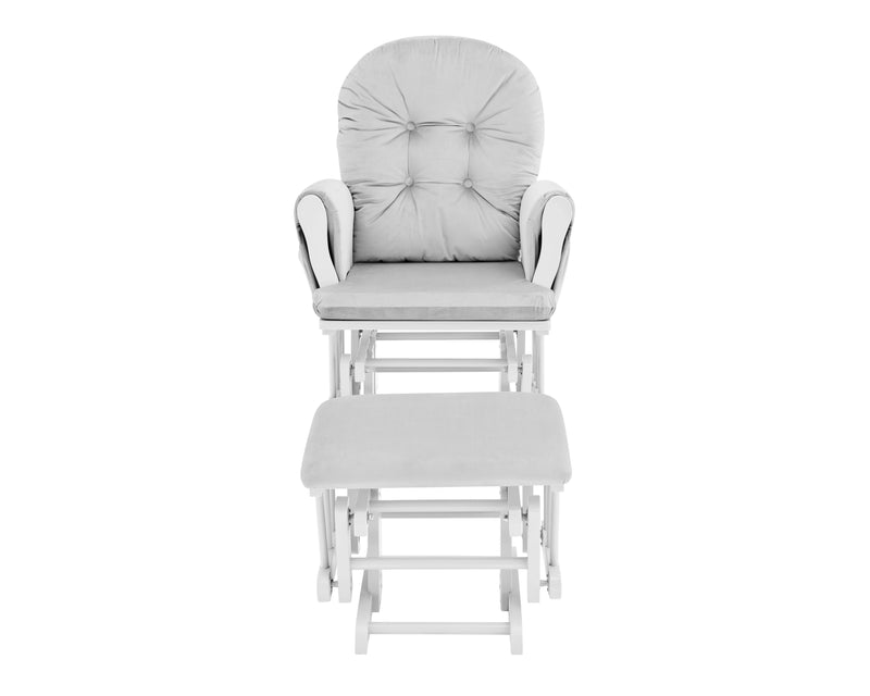 Mason - Glider And Ottoman White Wood - Urban Living Furniture (Los Angeles, CA)