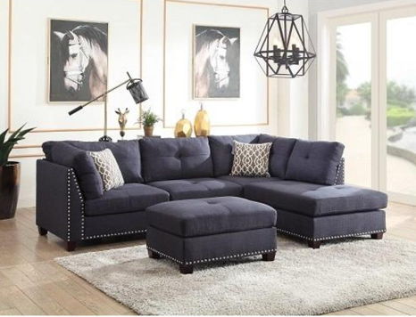 Laurissa - Linen Ottoman - Urban Living Furniture (Los Angeles, CA)