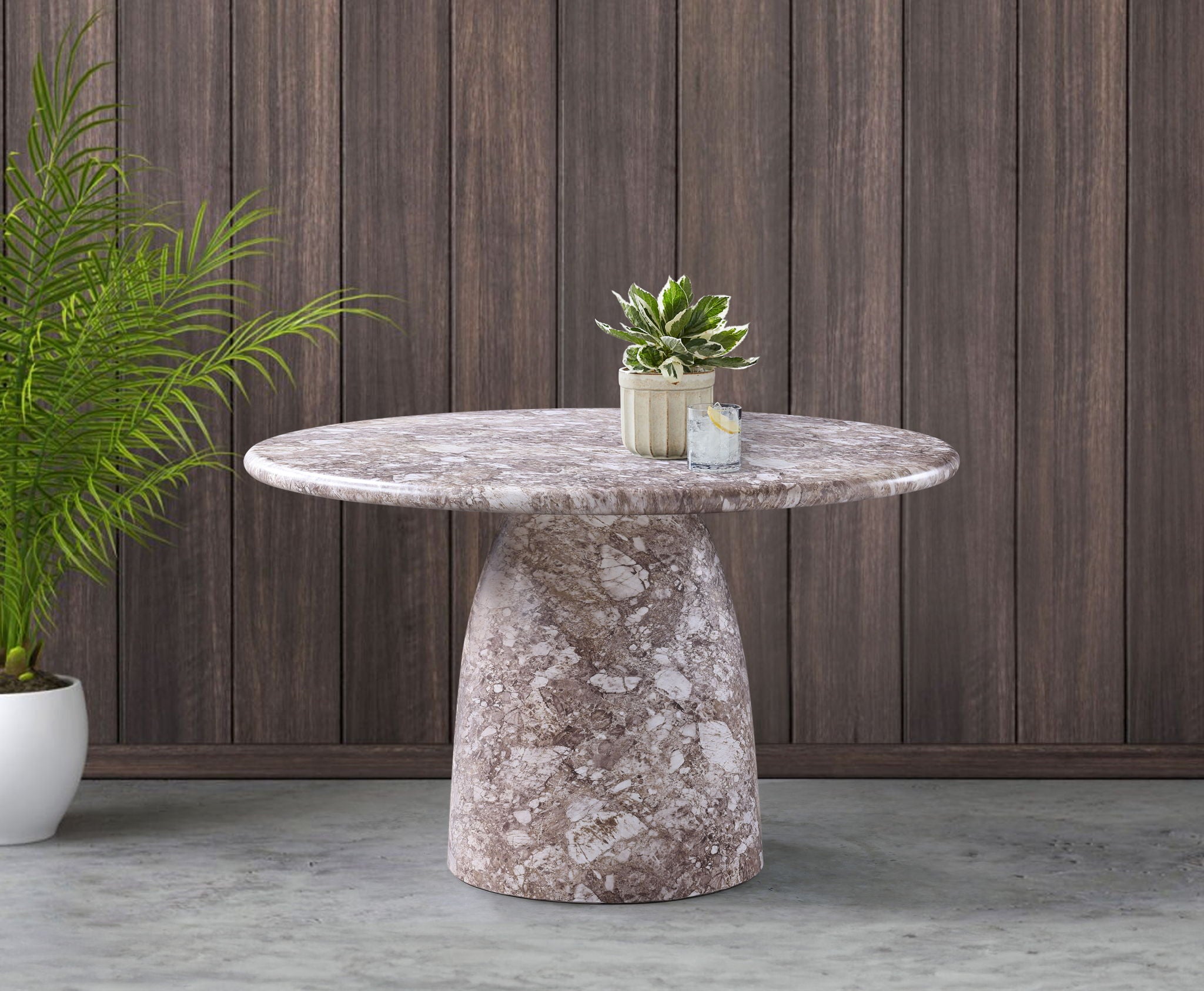 Cosenza - Round Concrete Dining Table - Urban Living Furniture (Los Angeles, CA)