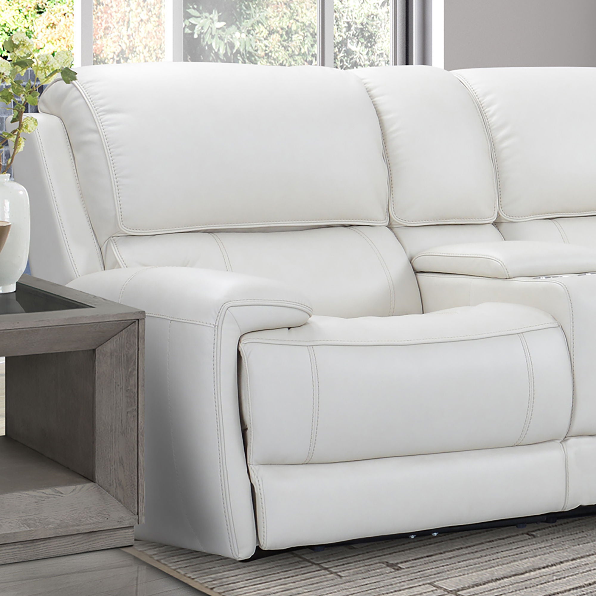 Empire - Power Left Arm Facing Recliner - Verona Ivory - Urban Living Furniture (Los Angeles, CA)