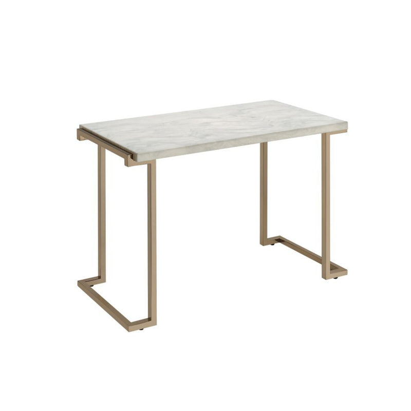 Boice II - Accent Table - Faux Marble & Champagne - Urban Living Furniture (Los Angeles, CA)