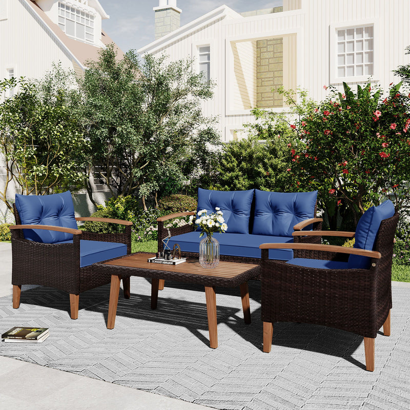 4 Piece Garden Furniture, Patio Seating Set