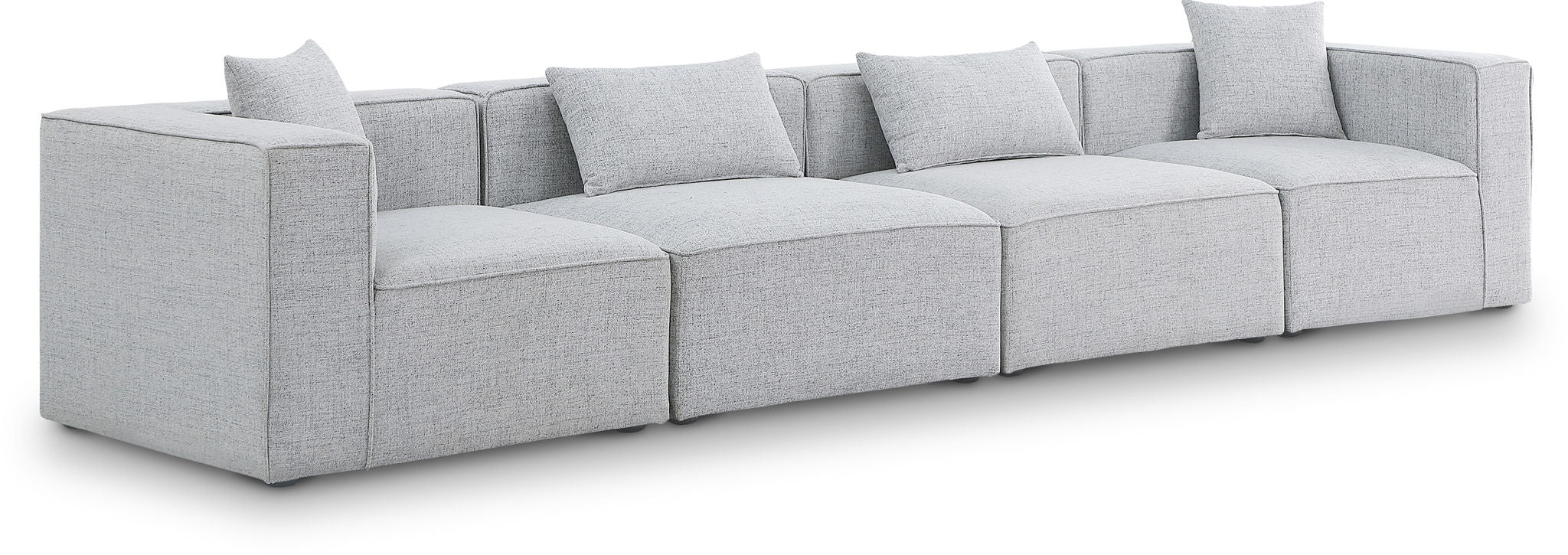 Cube - Linen Modular 4 Seat Sofa - Urban Living Furniture (Los Angeles, CA)