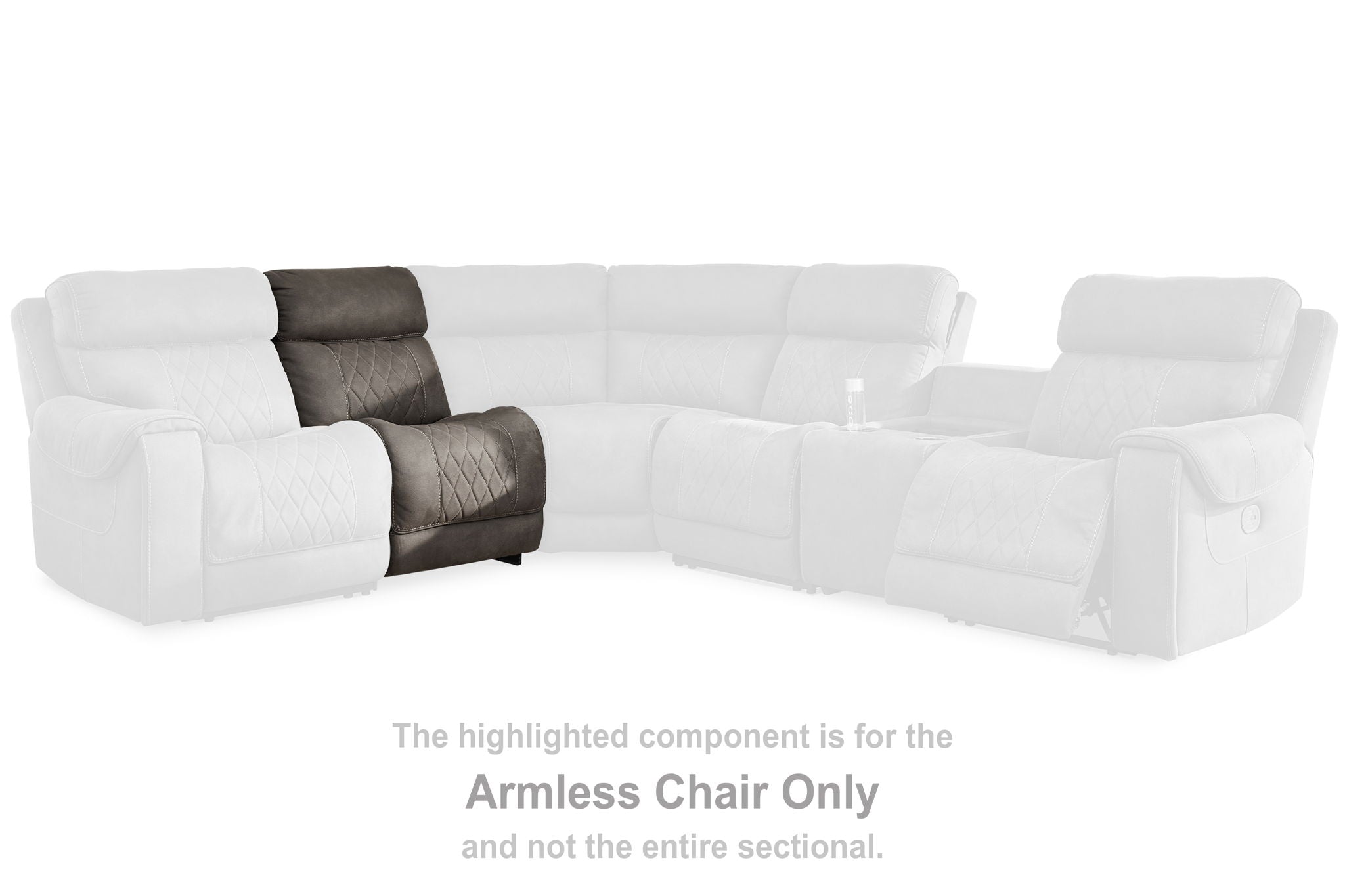 Hoopster - Gunmetal - Armless Chair - Urban Living Furniture (Los Angeles, CA)