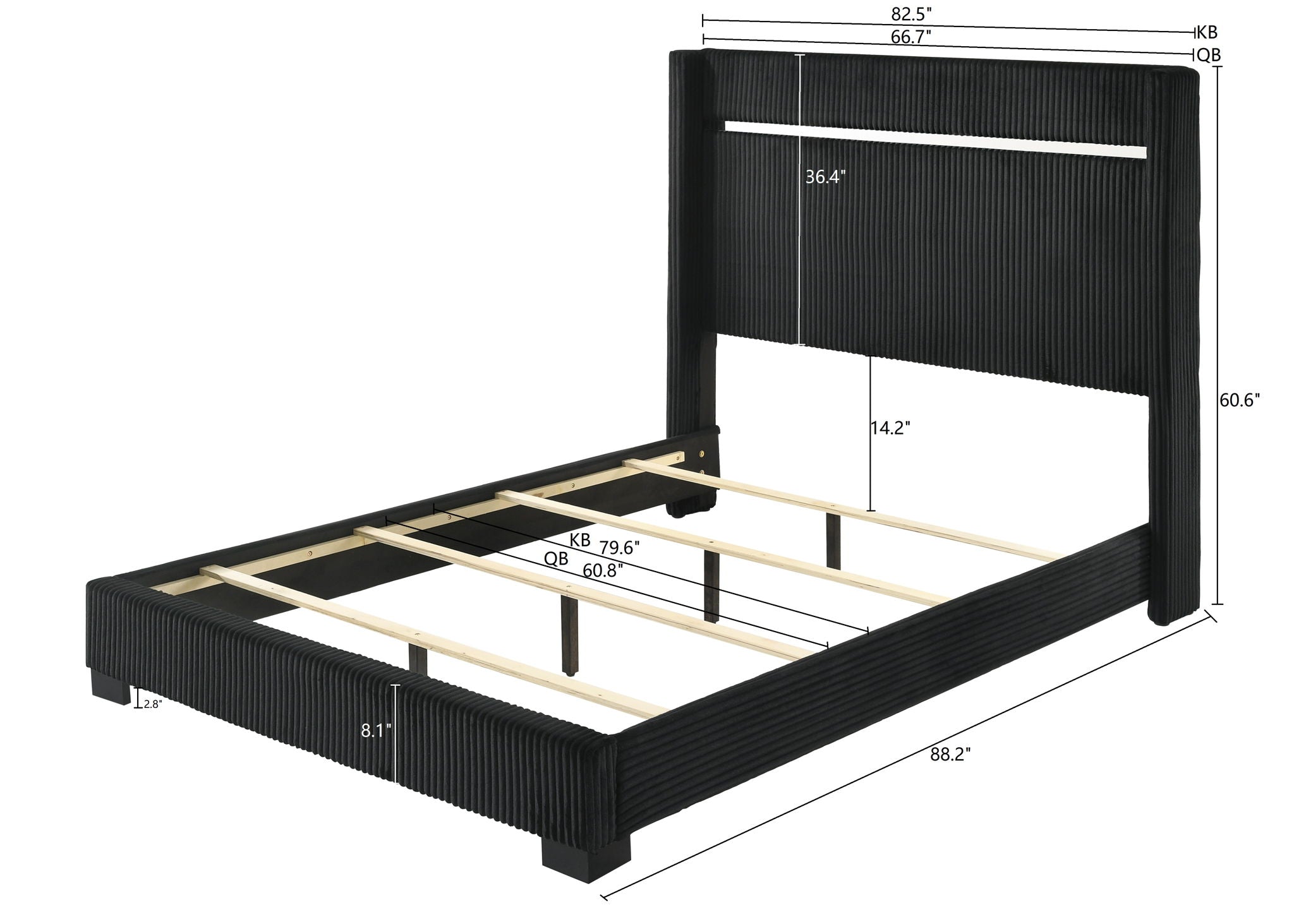 Gennro - Bed - Urban Living Furniture (Los Angeles, CA)