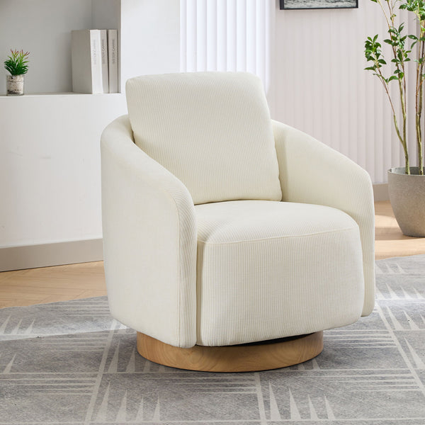 Swivel Accent Barrel Chair 360 Degree For Living Room