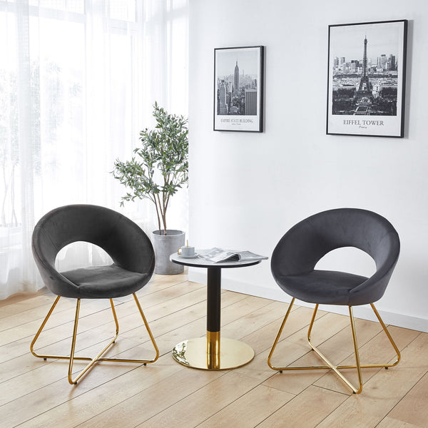 Modern Accent Velvet Lounge Chair