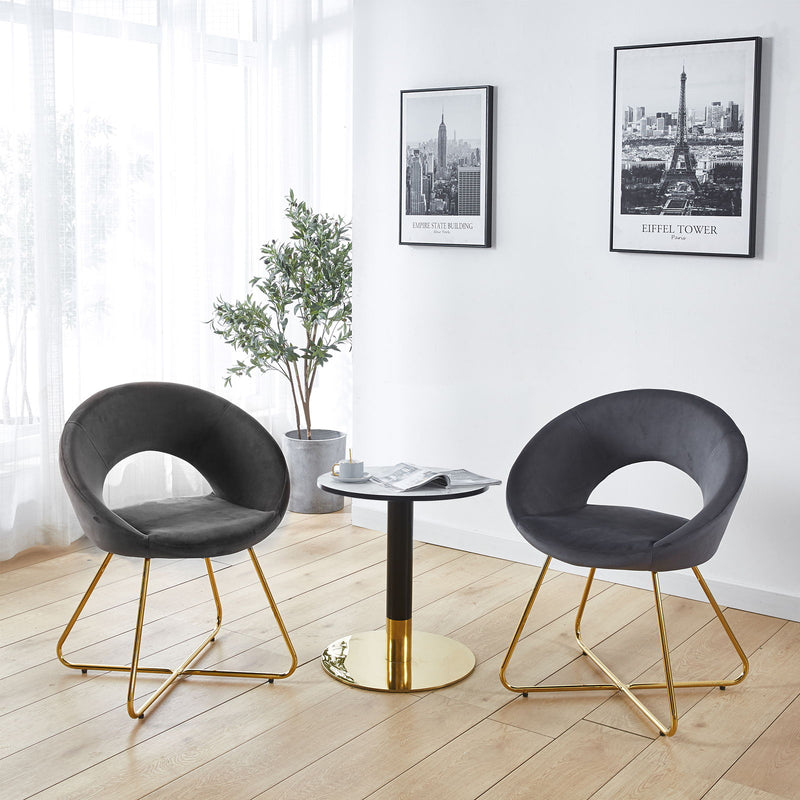 Modern Accent Velvet Lounge Chair