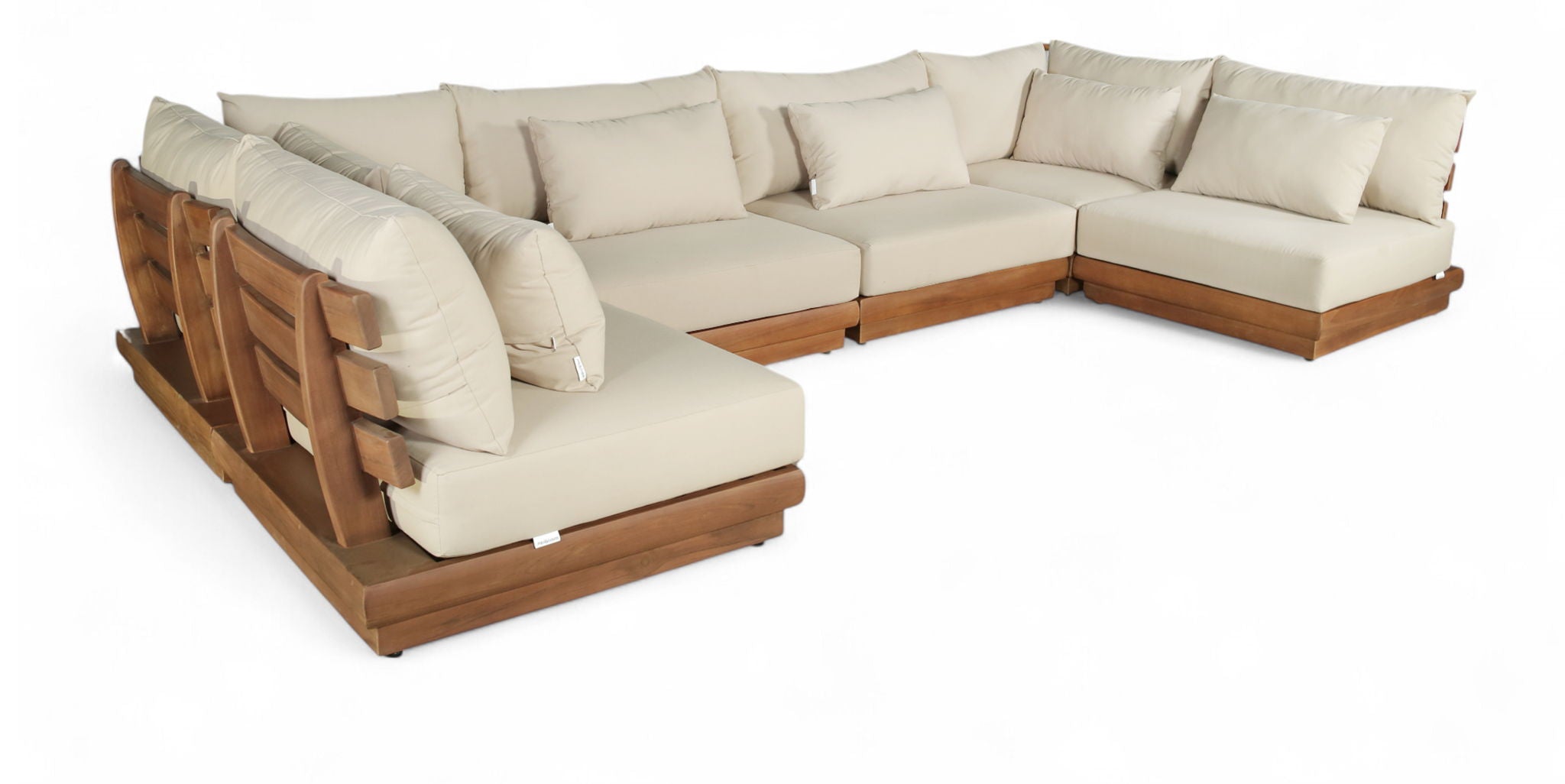 Mirella - 6 Piece Water Resistant Fabric Upholstered Outdoor Patio Modular Sectional - Urban Living Furniture (Los Angeles, CA)