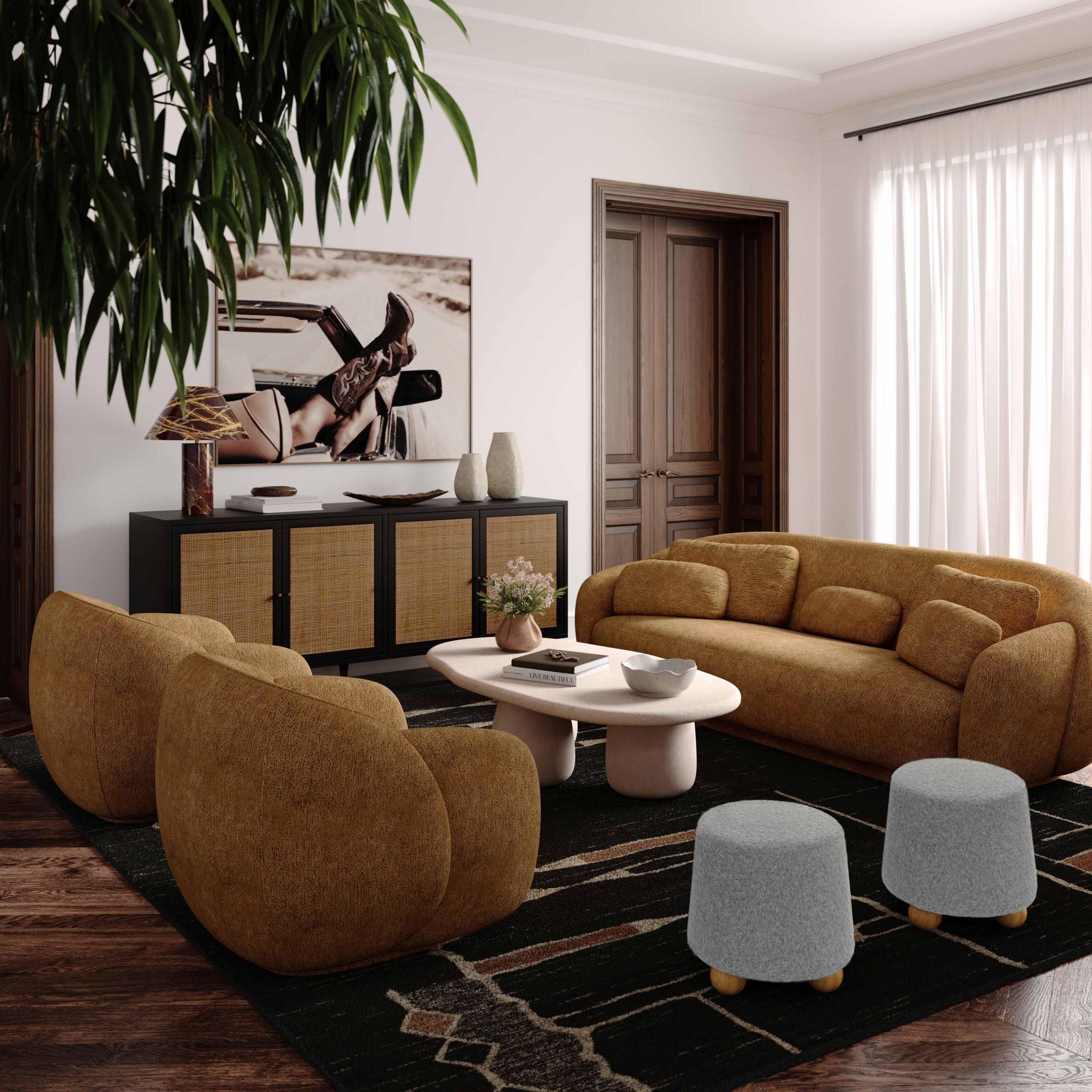 Jaine - Ottoman - Urban Living Furniture (Los Angeles, CA)