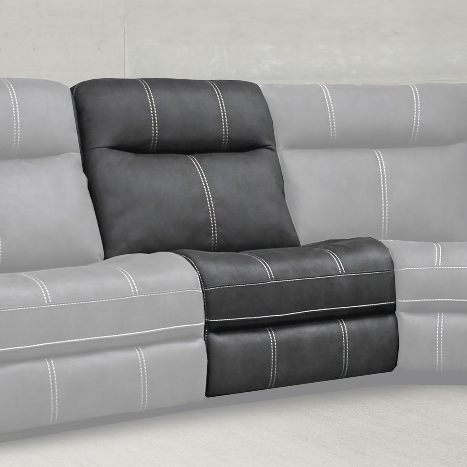 Mason - Armless Chair - Charcoal - Urban Living Furniture (Los Angeles, CA)