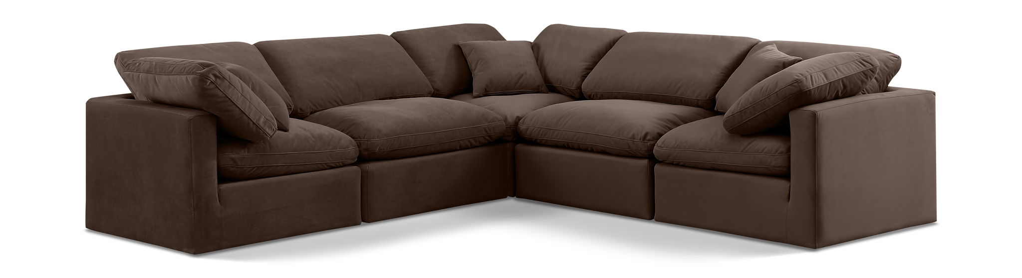 Indulge - Velvet 5 Piece Modular Corner Sectional - Urban Living Furniture (Los Angeles, CA)