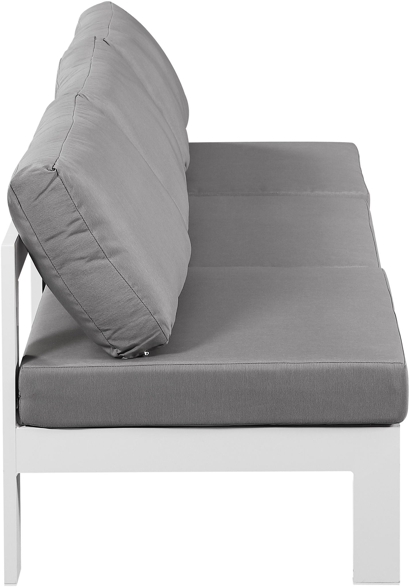 Nizuc - Outdoor Patio 3 Seat Armless Modular Sofa With White Frame - Urban Living Furniture (Los Angeles, CA)