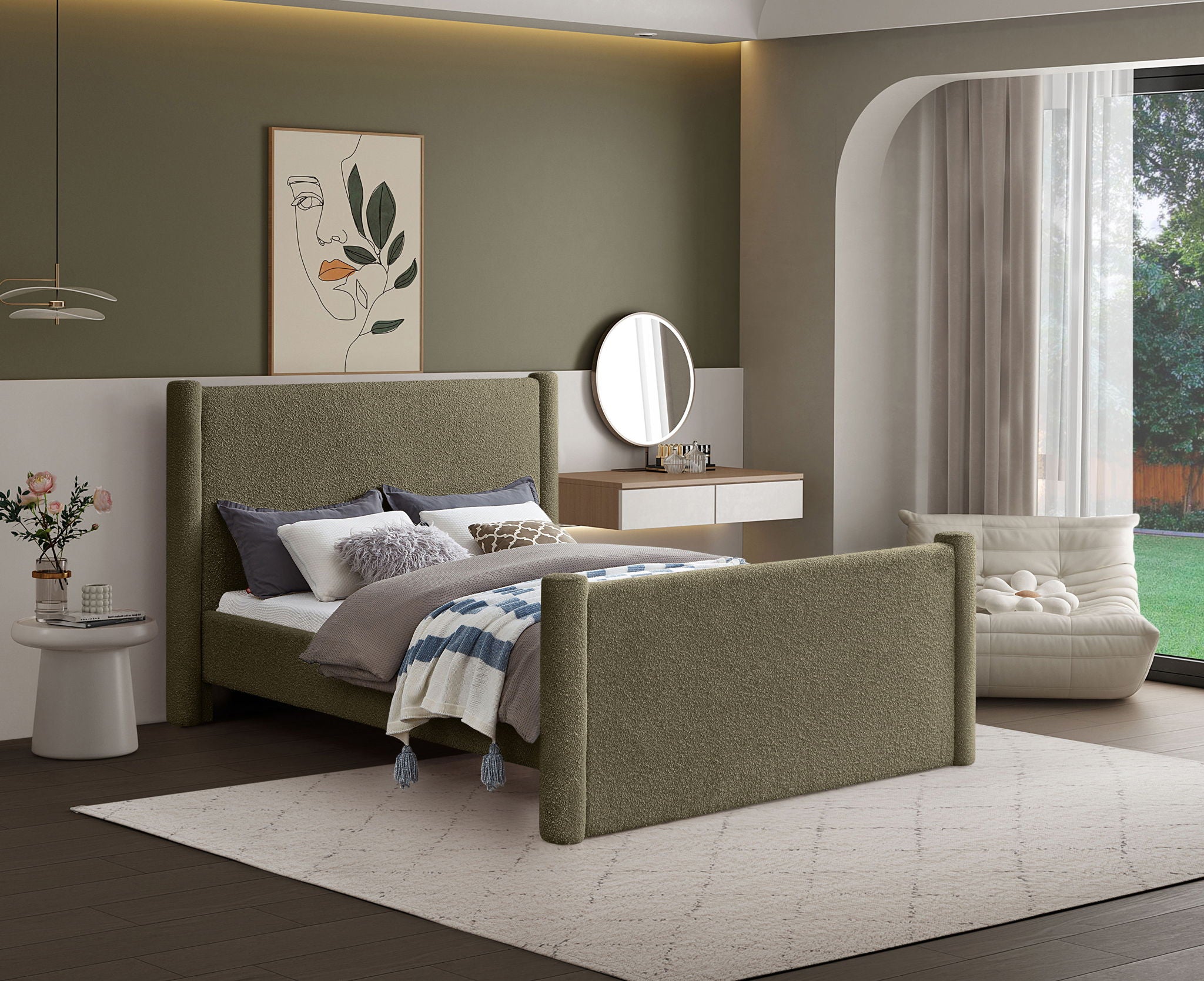 Elias - Boucle Bed - Urban Living Furniture (Los Angeles, CA)