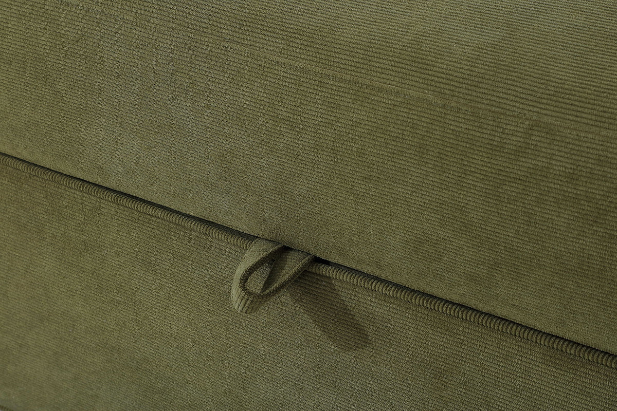 Hartford Summit - Upholstered Storage Bench - Moss