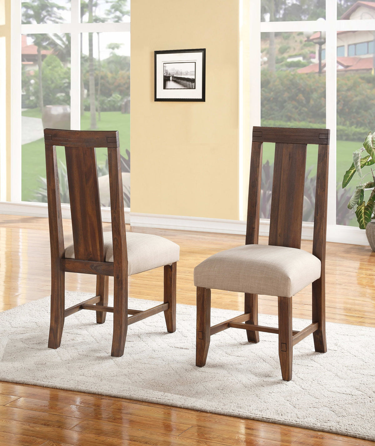 Meadow - Solid Wood Upholstered Dining Chair (Set of 2)